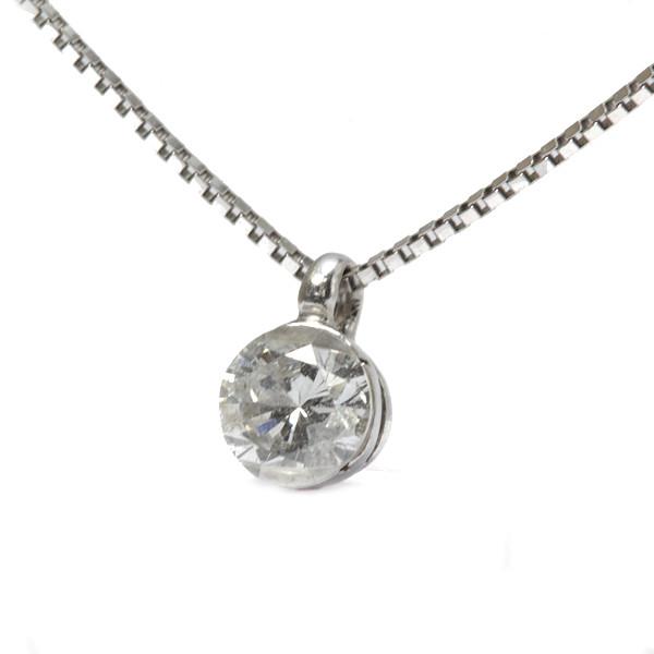 ダイヤモンド ネックレス 0.20ct Pt850/900 プラチナ 一粒ジュエリー