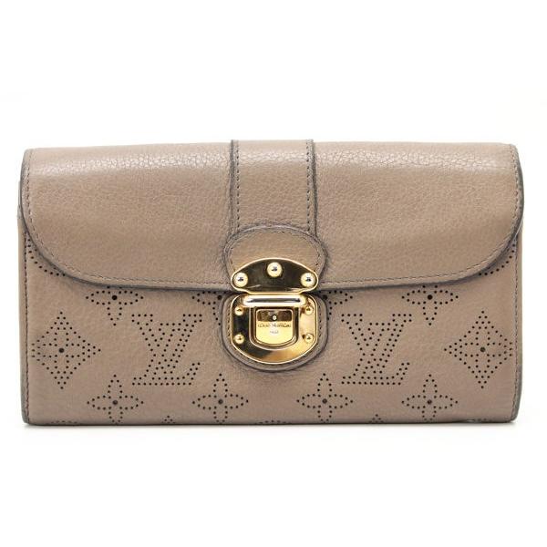 【美品】ルイヴィトン マヒナ ポルトフォイユ イリス パープル 長財布 LOUIS VUITTON ルイ・ヴィトン ポルトフォイユ・イリス M58159