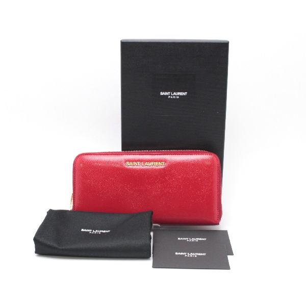 SAINT LAURENT☆サンローラン☆ラウンドジップ長財布 パテント レザー  