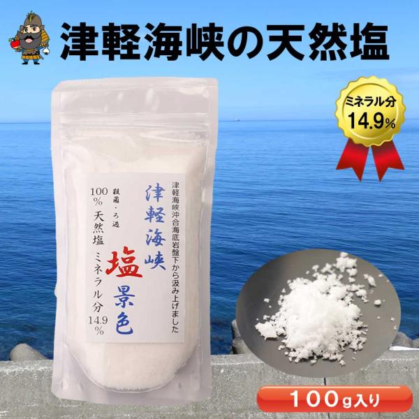 送料無料 青森県 津軽海峡 海水塩 天然塩 100g ｜津軽海峡の天然塩 夏ギフト お中元 2026