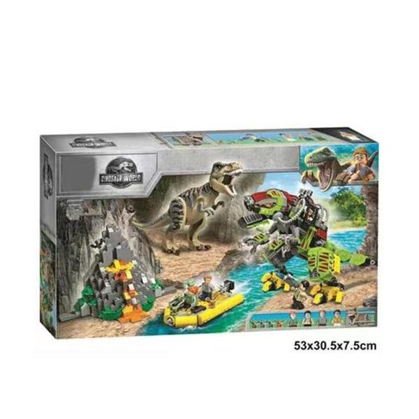 レゴブロック LEGO ジュラシック?ワールド T-レックス vs. メカきょうりゅう 75938 恐竜 ダイナソー互 換品 子供プレゼント