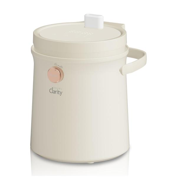 “ タンク 丸ごと洗える スチーム式 加湿器 ” クラリティ クリーンポット お手入れ簡単 清潔な蒸気 大容量 3.0L おしゃれ 加熱式 6畳 10