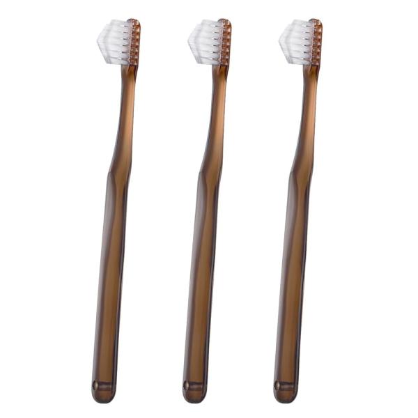 「商品情報」「主な仕様」人生100年時代の新習慣！なぞるだけで汚れが落ちる歯ブラシ特徴1：独自のピラミッド形状の毛束が届きにくい歯と歯の隙間、歯と歯茎の隙間にしっかり入る！特徴2：ダブル植毛＆ダブルカット構造により、毛先が隙間に入った際にも...