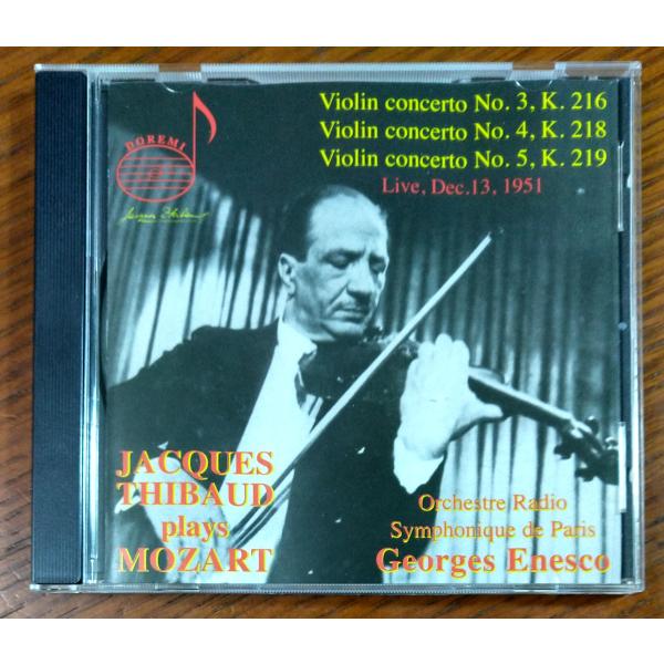 Jacques Thibaud Plays Mozart [CD] Mozart; Thibaud