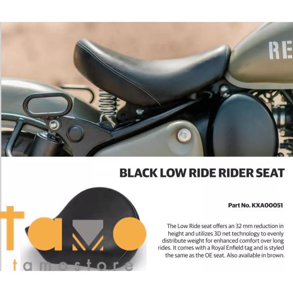 ぶ*ー様 ロイヤルエンフィールドクラシック350 ローライドシートブラック
