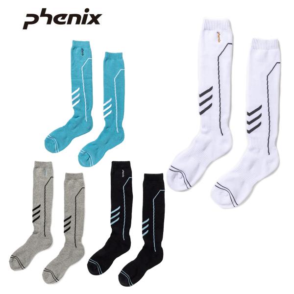 PHENIX フェニックス スキーソックス ■ESM25SO11Lined Ski Socksラインスキーソックスカラー■PH9000/WHITE■PH9600/GRAY■PH6600/SMOKEBLUE■PH9900/BLACKサイズFF...