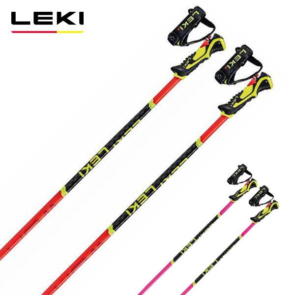 LEKI レキ スキーポール・ストック■WCR LITE SL 3Dワールドカップレーシングライト SL 3D品番652 65851カラーブライトレッド/ネオンピンクサイズ95cm/100cm/105cm/110cm/115cm/120cm...