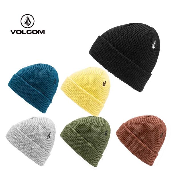 VOLCOM ヴォルコム スキーニット帽■J5852507Mens Sweep Beanieメンズ スウィープ ビーニー素材・アクリル100%、アクリル50%/ポリエステル50%(HGR)ファンクション・ロールオーバー標準フィット。石の刺繍...