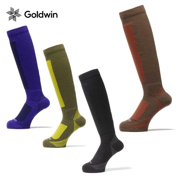 GOLDWIN ゴールドウイン ソックス スキー靴下■GC24394Winter Support High Socksウインター・サポート・ハイソックス素材・ナイロン、ポリエステル、毛、アクリル、ポリウレタンCOLOR・BK/ブラック・KJ...