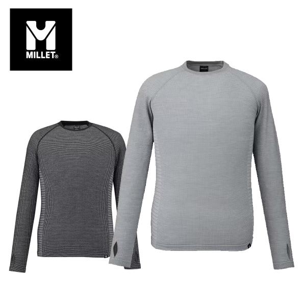 MILLETミレーメンズアンダーウェア■MIV01905WAFFLEWOOLCRWMワッフルウールクルーエム素材ワッフルウールウール70％ナイロン26％ポリウレタン4％18.5μメリノウール重量・サイズ重量：192gサイズ：XS/S，M/L...