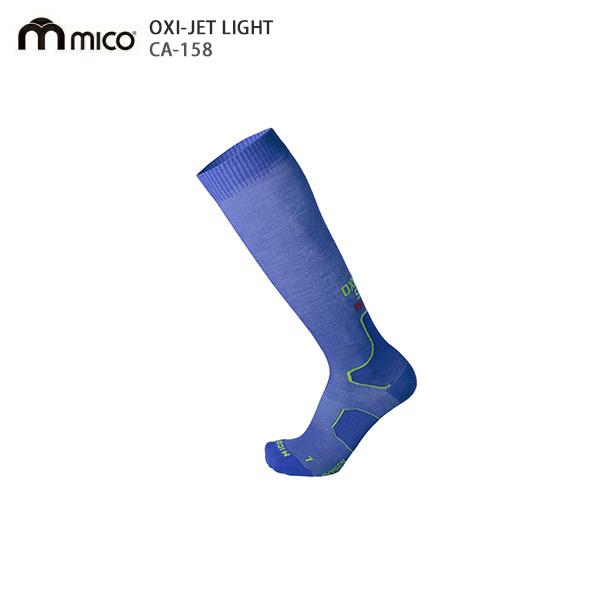 MICO ミコソックスLight weight OXI-JET〔ライトウェイトOXI-JET〕/446 Blue〔薄め〕■CA-158メリノウール採用で暖かい薄型コンプレッションソックスサイズS:23.0cm-24.5cmM:25.0cm-...