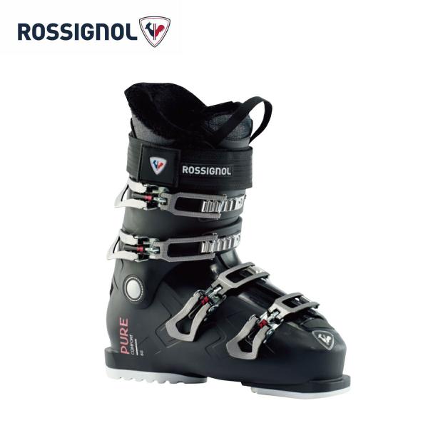 ROSSIGNOL ロシニョール スキー ブーツ■PURE COMFORT 60 - SOFT BLACKフレックス（硬さ）：60ラスト（幅）：104mmカラー：SOFT BLACK サイズ：22-27.5&lt;FONT color='r...