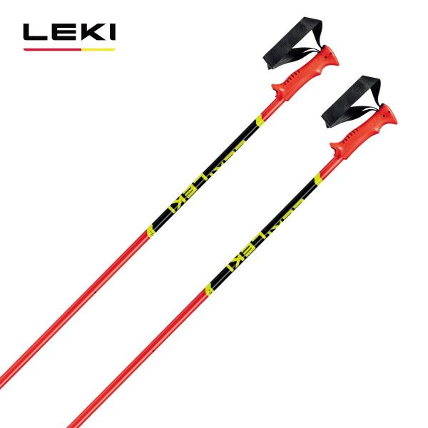 LEKI レキ スキー ポール ストック■RACING KIDS / 653 44301COLOR・ブライトレッドSIZES80、85、90、95、100、105cmSHAFTアルミ合金（14径）TS 4.5グリップPAソフトコンパクトキッ...
