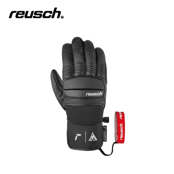 REUSCH ロイシュ スキーグローブ■6401119MARCO SCHWARZ マルコ・シュワルツカラー ■7701/ブラック/ホワイト サイズ 7.58.08.59.0・タイトカフ・ソフトフィンガー&amp;ナックルパッティング・強化イ...
