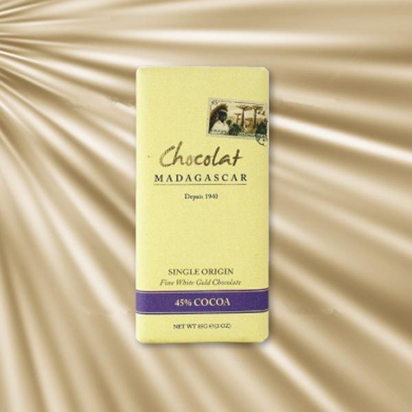 ショコラマダガスカル産　ホワイトゴールドチョコレート　45％　85g