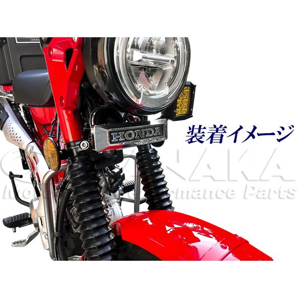 CT125 ハンターカブ用 HONDAフロントフォーク エンブレムセット TYPE-1