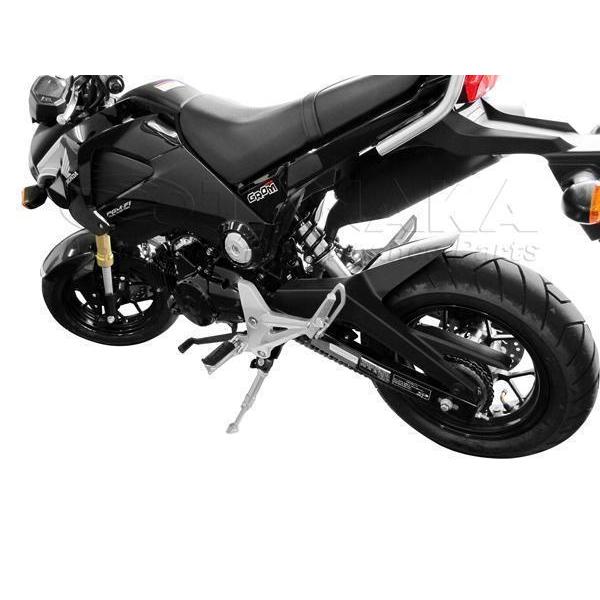 グロム/GROM/MSX125用 　アルミ製　調整式スタンド[Y989] 田中商会