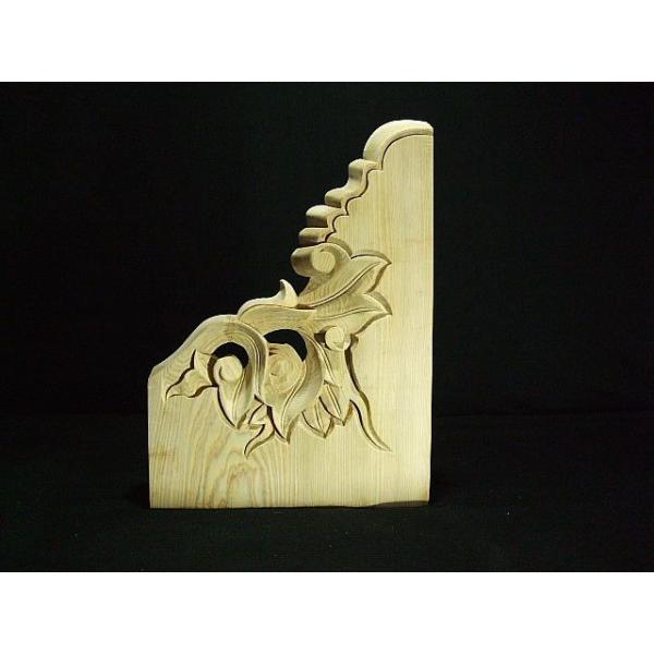 持ち送り 社寺仏閣 山車 神棚唐草彫刻 長さ37ｃｍ 400 2 田中ソウケン 通販 Yahoo ショッピング