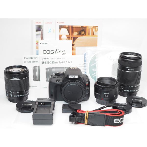 EOS 【 3586ショット 】Canon Kiss X7 EF-S18-55mm STM EF-S55-250mm