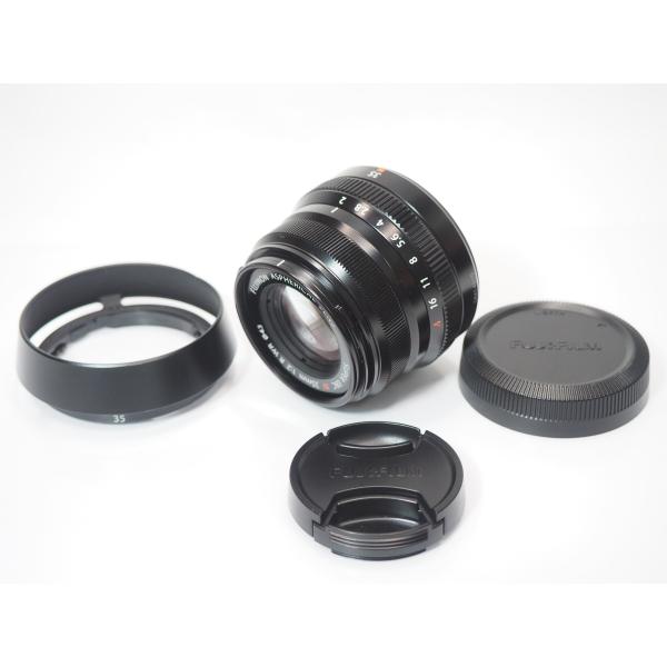 お*う様 【訳あり】Fujifilm レンズ SUPER EBC XF 35mm FUJIFILM SUPER EBC XF 35mm F2 R WR レンズ 純正フード付き