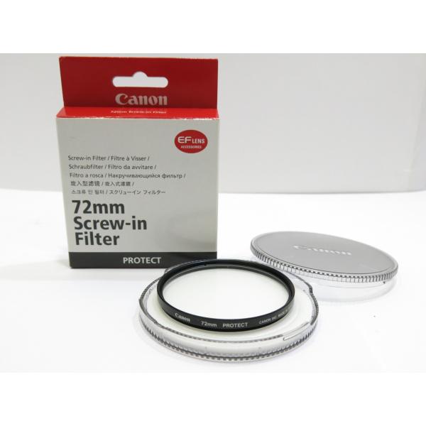 キヤノン（Canon） 美品 純正 72mm PROTECT SCREW-IN FILTER 保護