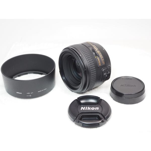 ニコン（Nikon） Nikon AF-S 50mm F1.4G レンズ HB-47 純正フード付き