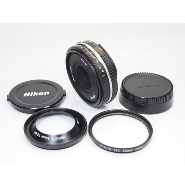 ニコン（Nikon） Nikon Ai-s 45mm F2.8P 純正フード 付き マニュアル
