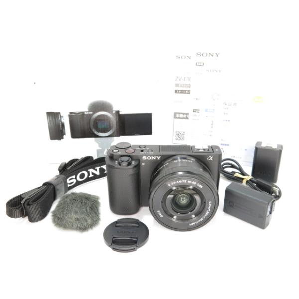 【極美品】SONY ZV-E10 ソニー VLOGCAM ZV-E10 ボディ ブラック｜ミラーレス一眼｜カメラの