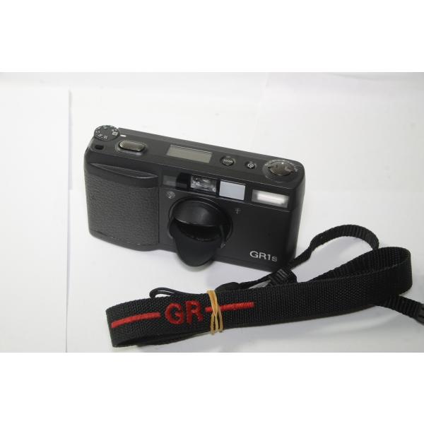 RICOH リコー GR1s デートあり フィルムカメラ リコー [ 訳あり ] RICOH GR1s ブラック フード付 フィルム