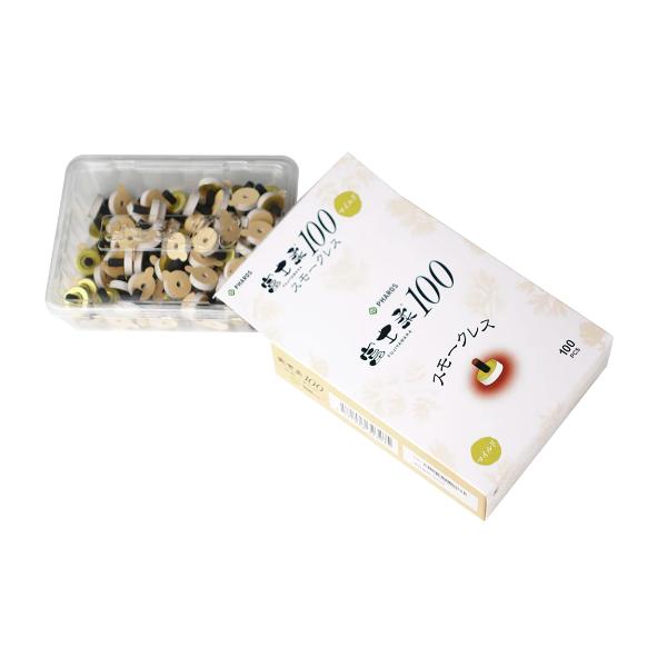 お灸　ファロス　富士柔（100壮）スモークレス　送料無料※定形外郵便