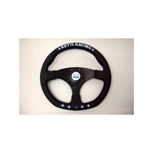 KEY'S RACING ステアリング 345mm 黒/黄色 KEY'S RACING 5 STAR
