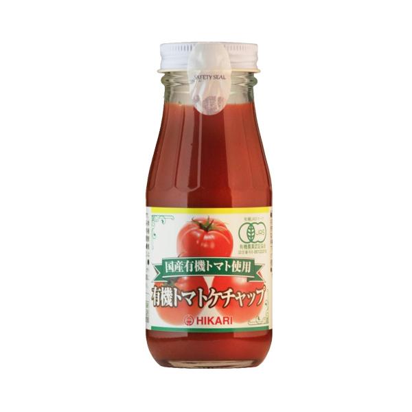 貴重な国産有機トマトを100%使用した、光食品にしか作れない有機JAS認証のトマトケチャップです。●貴重な国産有機トマトを使用しています。●たまねぎとにんにくは100%国産有機です。●糖類は有機砂糖と麦芽水飴（原料の国産ばれいしょは遺伝子組...