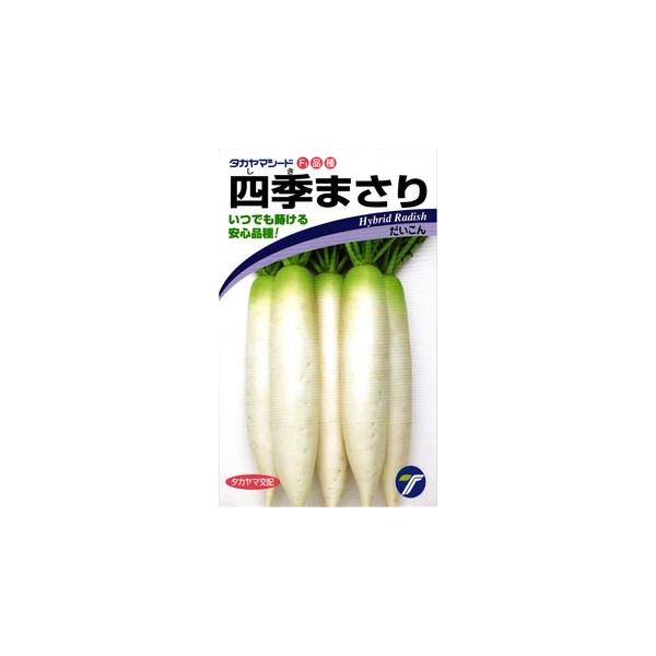 たね タカヤマシード ダイコン 大根 四季まさり 小袋 : 種苗・園芸