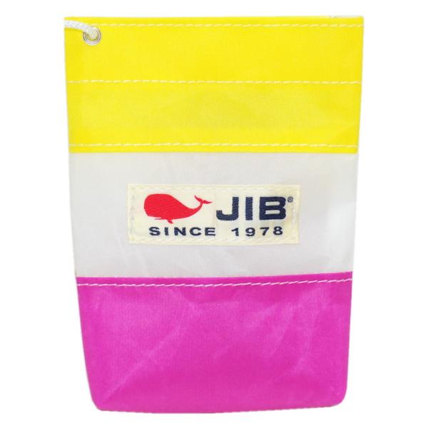 【閉店特価】JIB バリットポシェットS　BPS26　ピンク×イエロー　ホワイトショルダーロープ付