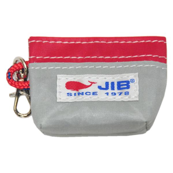 【閉店特価】JIB コインケース CC14　グレー×レッド