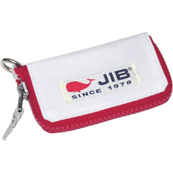 【閉店特価】JIB キーケース　KCC68　ホワイト×レッド／グレーしっぽ