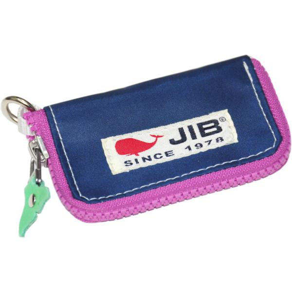 【閉店特価】JIB キーケース　KCC68　ネイビー×ピンク／グリーンしっぽ