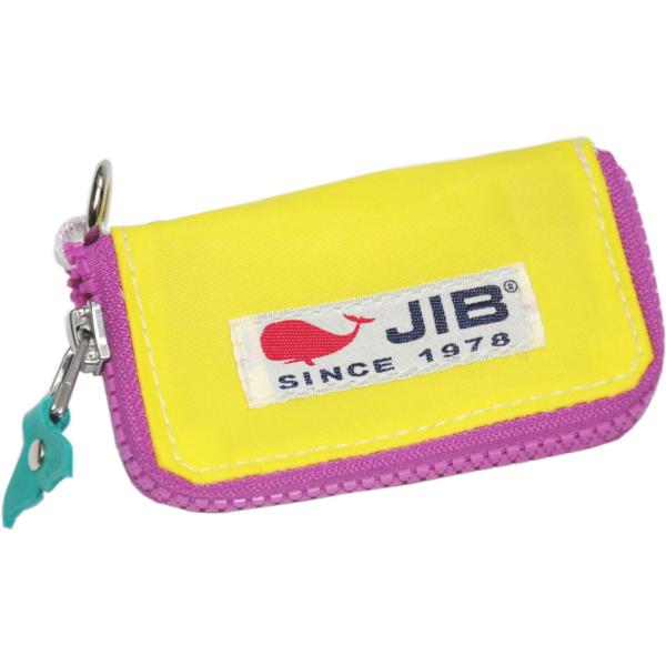 【閉店特価】JIB キーケース　KCC68　イエロー×ピンク／グリーンしっぽ