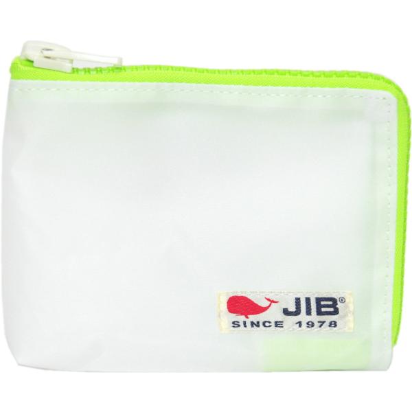 【閉店特価】JIB マイクロクラッチラージS　MCS32　ホワイト×蛍光グリーンファスナー／白タグ