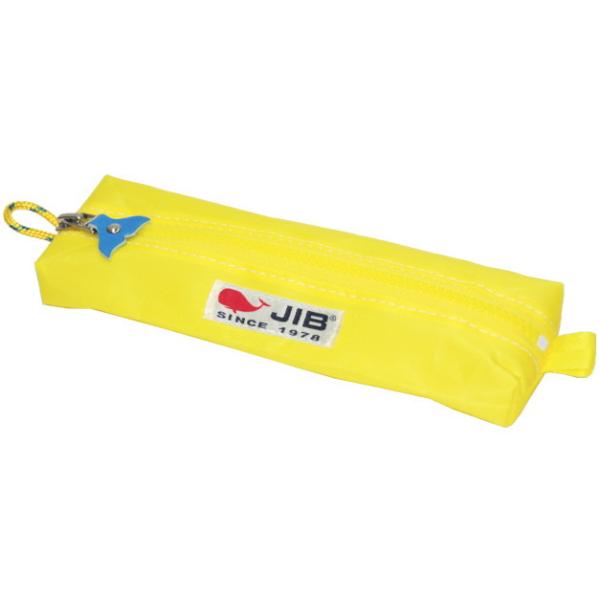 【閉店特価】JIB ペンケースM（しっぽ付）PCM24　イエロー×イエローファスナー（しっぽの色はアソートです／写真と異なることがあります）