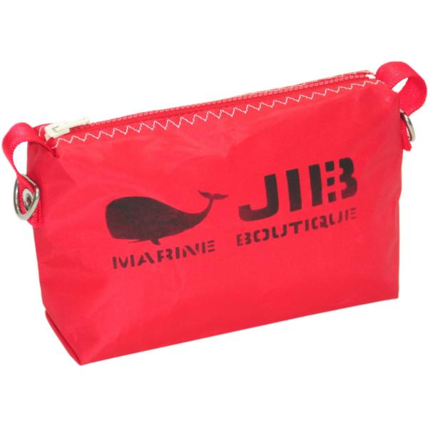 【閉店特価】JIB ドキュメントポーチSS　レッド×レッドファスナー／レッド耳　PODSS53