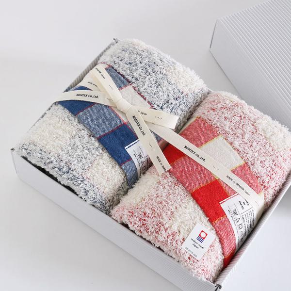 今治タオル 今治タオル コンテックス ラインチェック ギフトセット Imabari Towel
