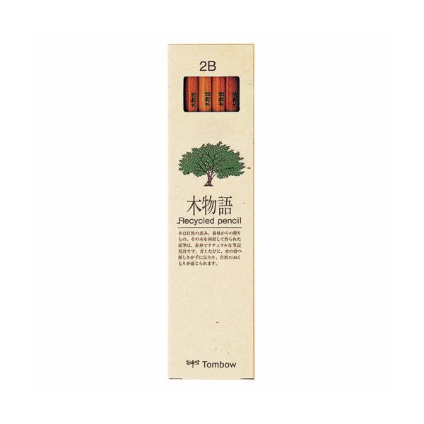 トンボ鉛筆　エコ鉛筆木物語　２Ｂ　ＬＡ−ＫＥＡ２Ｂ　１ダース（１２本）