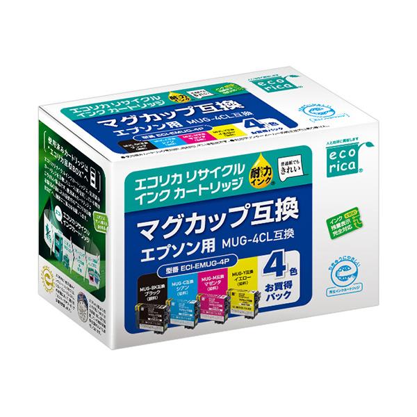 エコリカ エコリカ リサイクルインクカートリッジ 4色パック