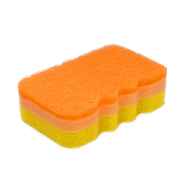 メーカー：キクロン 　品番：102181   泡がもこもこ溢れ出す、キッチンスポンジ　　＜パッケージ＞※商品の色はオレンジになります。