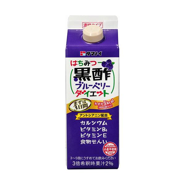 【１本】タマノイ酢　はちみつ黒酢ブルーベリーダイエット　濃縮タイプ　５００ｍｌ　紙パック　１本