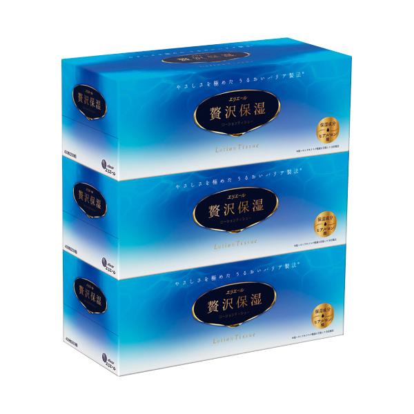 メーカー：大王製紙 　品番：Eゼイタク200W3P10   ヒアルロン酸配合でしっとり感UP！　　