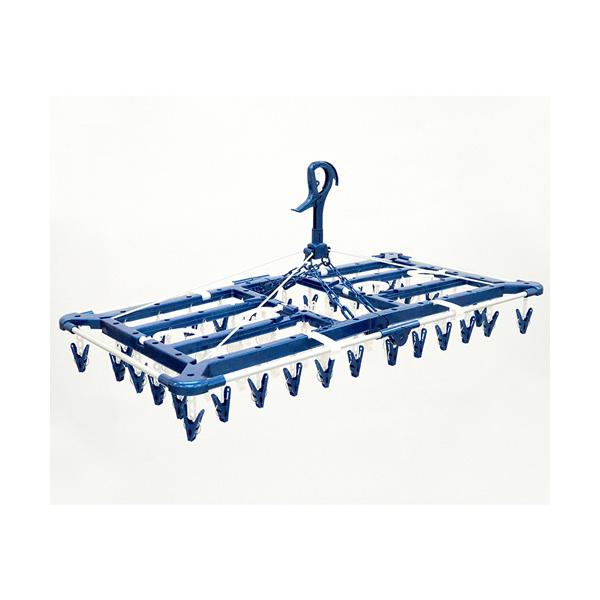 メーカー：東和産業　 品番：24853  周囲にタオルを干すことにより、隠し干しができます。　　＜パッケージ＞洗濯物を取り込みやすい下折れ式。低い物干し竿に干す時に便利なサイドフック付。