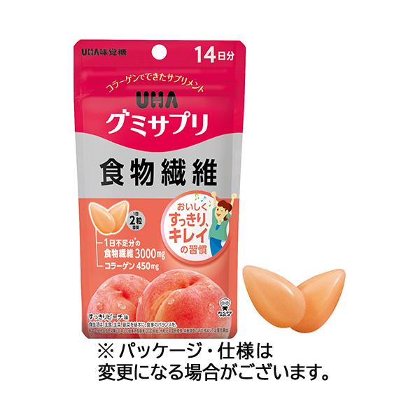 他サイト： ＵＨＡ味覚糖　グミサプリ　食物繊維　１４日分　１パック（２８粒）（お取寄せ品)の商品画像