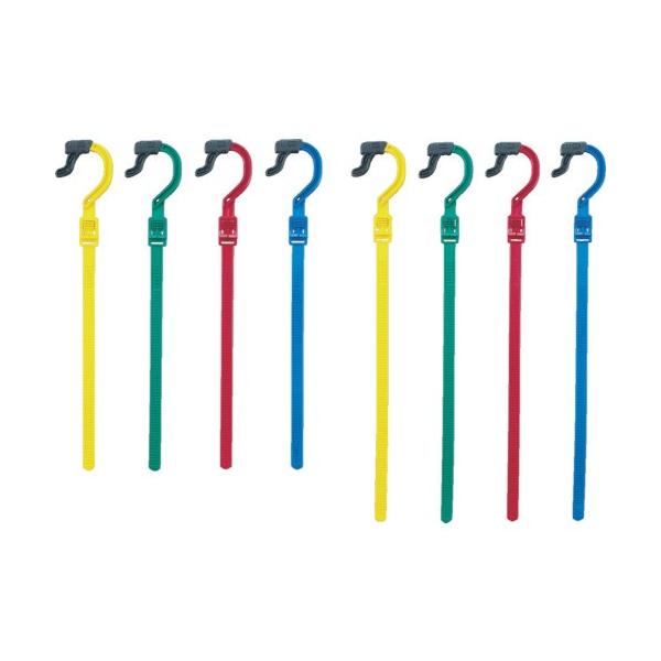 メーカー：ハタヤリミテッド  品番：DV-38-B  乱雑になりやすい延長コードやホースなどを、束ねて整理して吊るして収納できます。